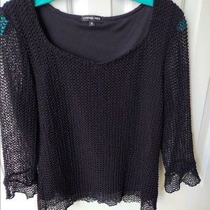 Cynthia Max Black Cutout Top